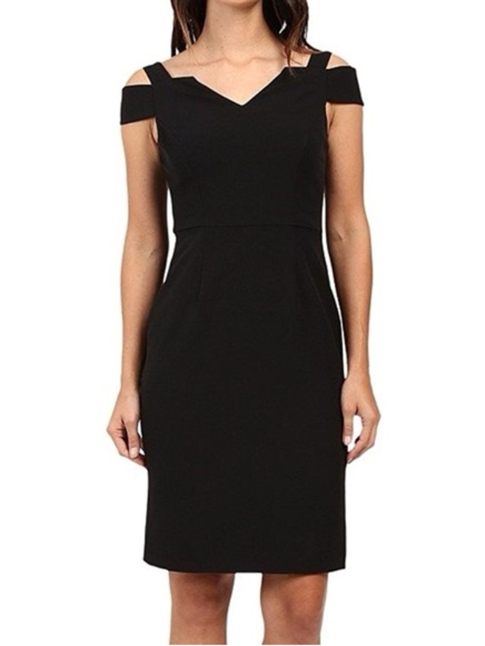 Adrianna Papell Black Sheath Dress